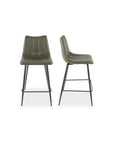 Alibi - Counter Stool Stool (Set of 2) - Dark Green