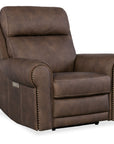 Duncan - Power Recliner With Power Headrest & Lumbar - Dark Brown