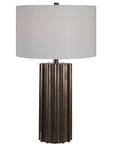 Khalio - Gun Metal Table Lamp - Dark Brown