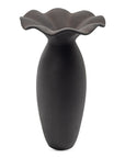 Ruffle - 16" Decorative Vessel - Black