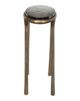Ata - Oval Accent Table - Brass