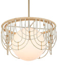 Arches - 1 Light Rattan Pendant - Light Brown