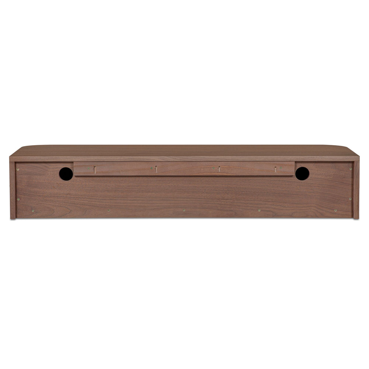 Round - Off Floating Console Table - Walnut / Brown