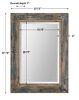 Bozeman - Mirror - Distressed Blue