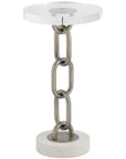 Oasis - Link Accent Table - Bronze / White