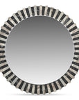 Isolde - Mirror - Black And Beige Marble