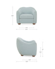 Bria - Accent Chair - Light Blue