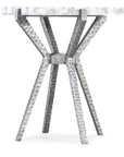 Melange - Glendon Side Table - Pearl Silver