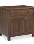 Gene - Charging Nightstand - Dark Brown