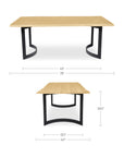 Bent - Dining Table Extra Small - Oak / Natural