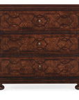 Charleston - Three-Drawer Wood Nightstand - Dark Brown