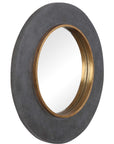Saul - Round Mirror - Black
