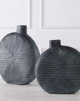 Viewpoint - Aged Black Vases (Set of 2)