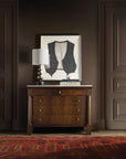 Archives - Four-Drawer Chest - Dark Brown / Beige