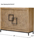 Paltrow - Burl 2 Door Cabinet - Woodtone