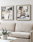 Vetrina - Framed Abstract Prints (Set of 2) - Gray