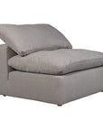 Terra - Livesmart Fabric Condo Slipper Chair - Light Gray