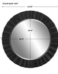 Caribou - Round Mirror - Black