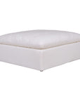 Clay - Ottoman Livesmart Fabric - Cream