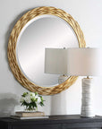 Celeste - Gold Round Mirror