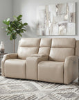 MS - Nelson Zero Gravity Power Console Loveseat With Power Headrests And Lumbar