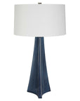 Teramo - Scalloped Ceramic Table Lamp - Blue