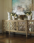 Sanctuary - Four-Door Mirrored Console Table