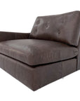 Thurlow - Left Arm Facing Chair Leather - Espresso Brown