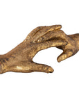 Hold My Hand - Sculpture - Gold