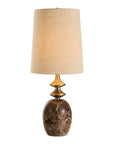 Percy - Marble Buffet Lamp - Brass / Brown