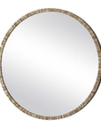 Odeon - Shell Inlay Round Mirror - Bronze