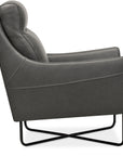 Efron - Club Chair With Black Metal Base