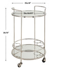 Spritz - Chrome Bar Cart