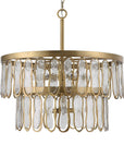 Aurelie - 9 Light Round Pendant - Brass