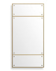 Wrenton - Rectangular Mirror - Brass