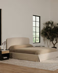 Joan - Queen Storage Bed - Cream