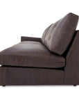 Thurlow - Left Arm Facing Sofa Leather - Espresso Brown