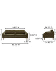 Quinn - Sofa - Cedar Green