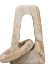 Continuum Stone - Indoor-Outdoor Sculpture - Brown / White