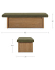Gemma - Storage Bench - Dark Green