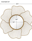 Blossom - Gold Floral Mirror