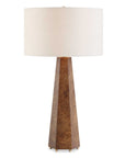 Mccaffrey - Tapered Burl Table Lamp - Woodtone