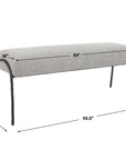 Jacobsen - Modern Bench - Gray