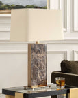Lafferty - Marble Table Lamp - Dark Brown
