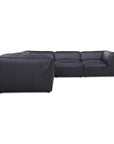 Form - Classic L Modular Sectional Vantage Black Leather