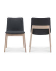 Deco - Oak Dining Chair (Set of 2) - Dark Gray