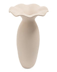 Ruffle - 16" Descorative Vessel - Beige