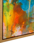 A Colorful Mindset - Framed Abstract Art - Gold