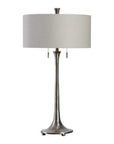 Aliso - Cast Iron Lamp - Pearl Silver