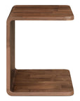Carrie - Wood Side Table - Dark Brown